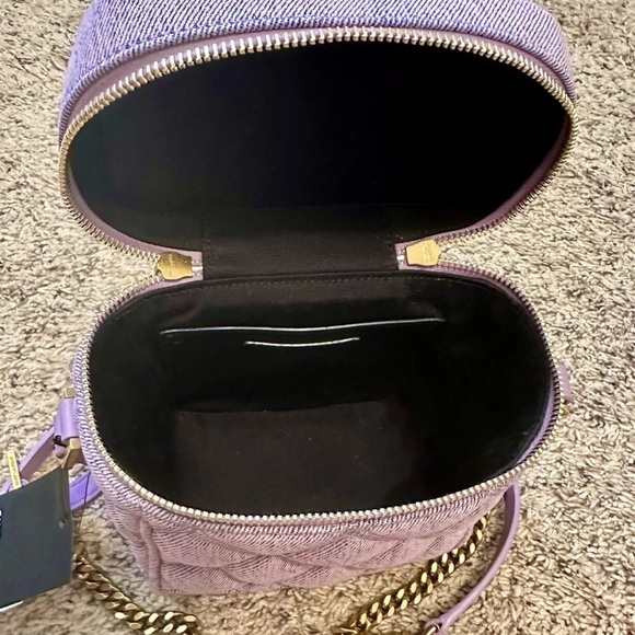 ❤️❤️SOLD❤️❤️YSL 80S Lilac Denim Vanity Crossbody - Picture 6 of 6